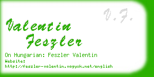 valentin feszler business card